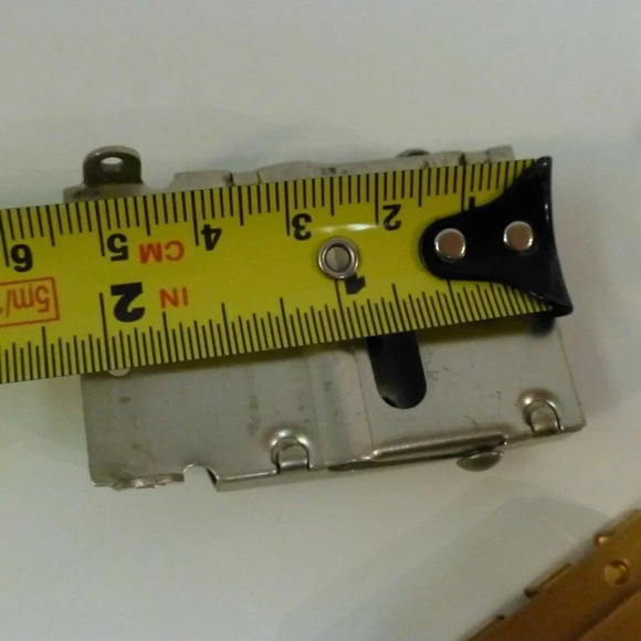 Hickok  Belt Buckle w/ Box Brass GA + US Navy Silvertone Buckle - Picture 8 of 11